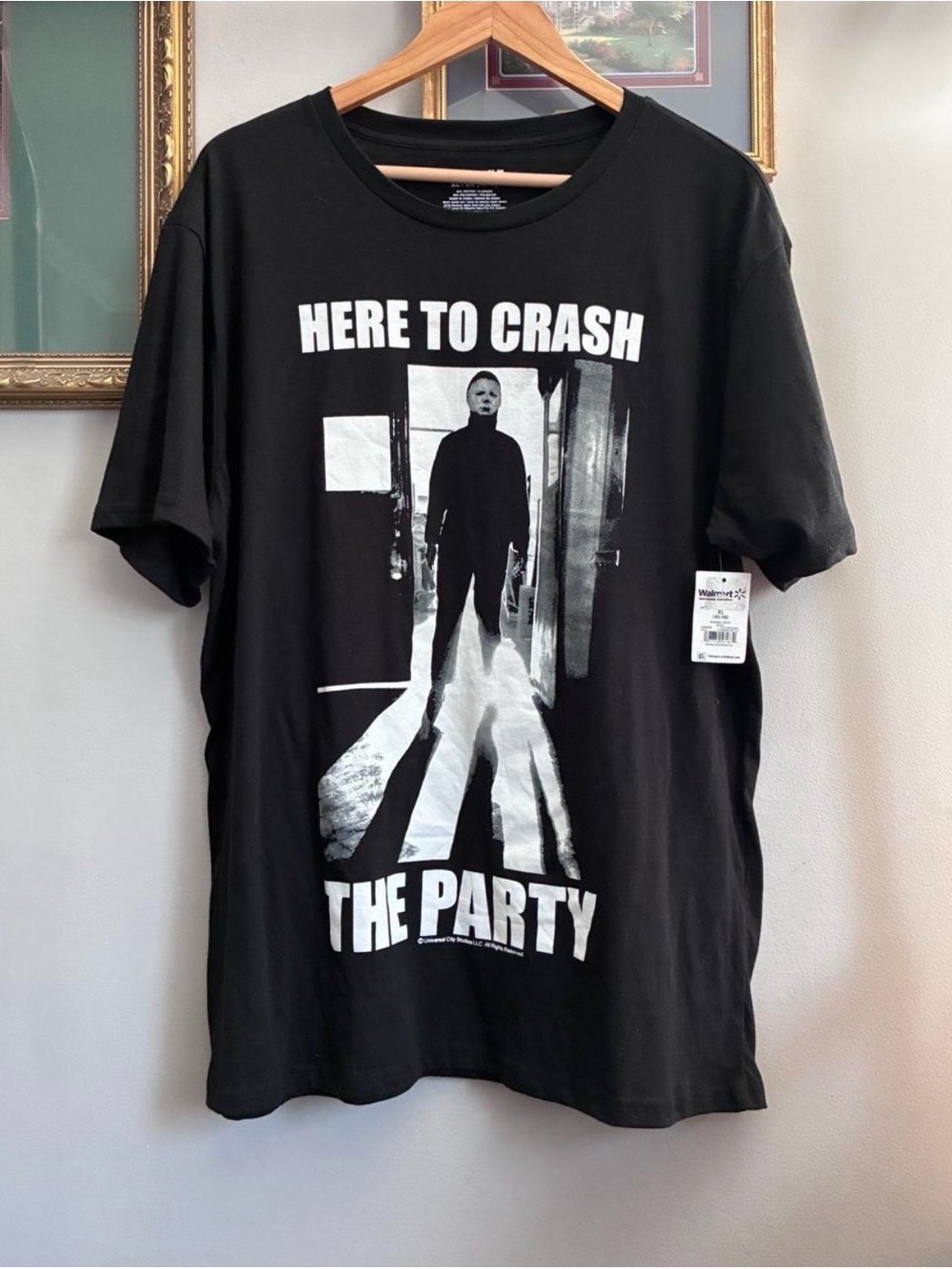 Micheal Meyers Black Graphic Tee XL Funny